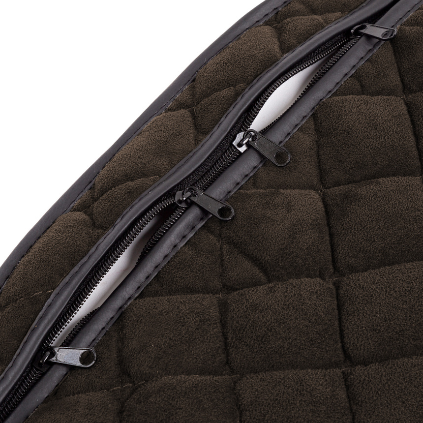 Комплект универсальных накидок на передние сиденья "CarPerformance", 2 шт., алькантара CP-210A BR