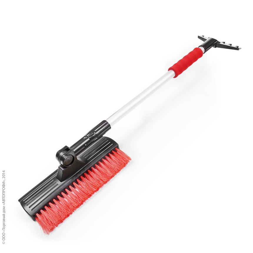Щетка для снега "AUTOPROFI" SB-1457 BK/RD
