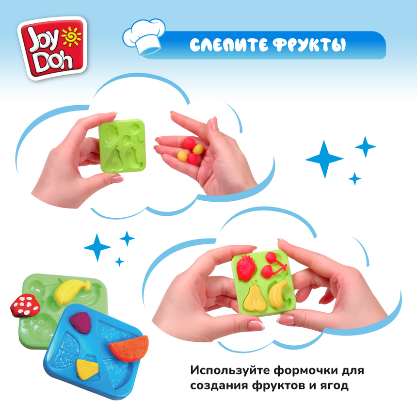 Масса для лепки Joy-Doh, набор МОРОЖЕНОЕ ICEC-200 pot
