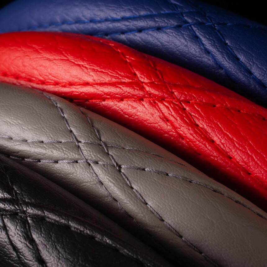 Оплётка на руль Car Performance, искусственная кожа CP-2012 BL (M)