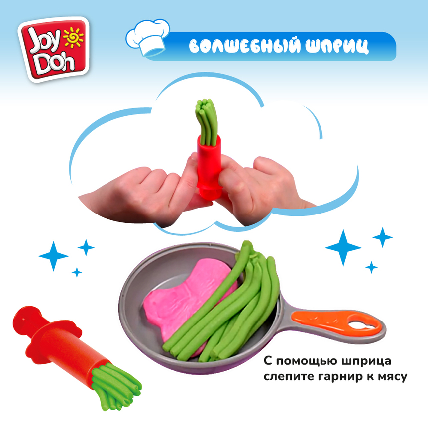 Масса для лепки Joy-Doh, набор СУПЕР КУХНЯ KITC-425 pot
