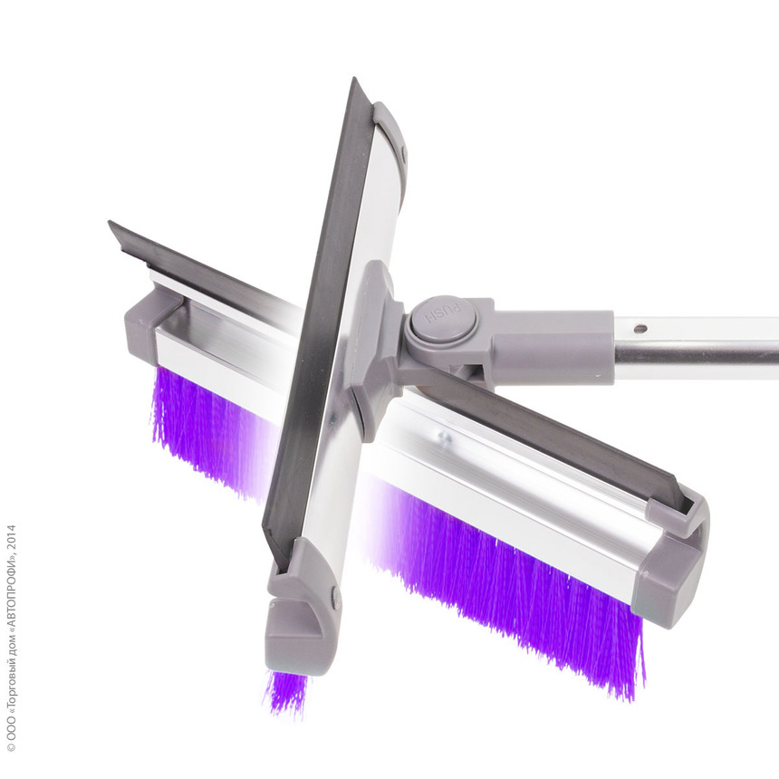 Щетка для снега "AUTOPROFI" SB-1462 GY/VIOLET