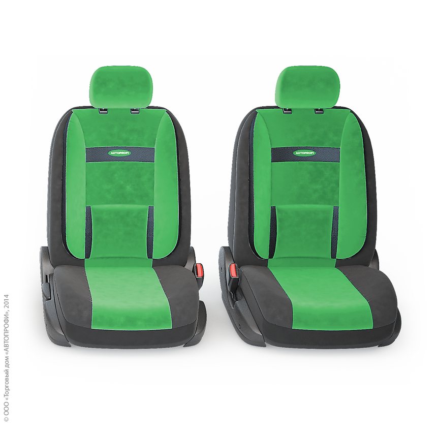 Чехлы на сиденья универсальные COMFORT COM-1105 BK/GREEN
