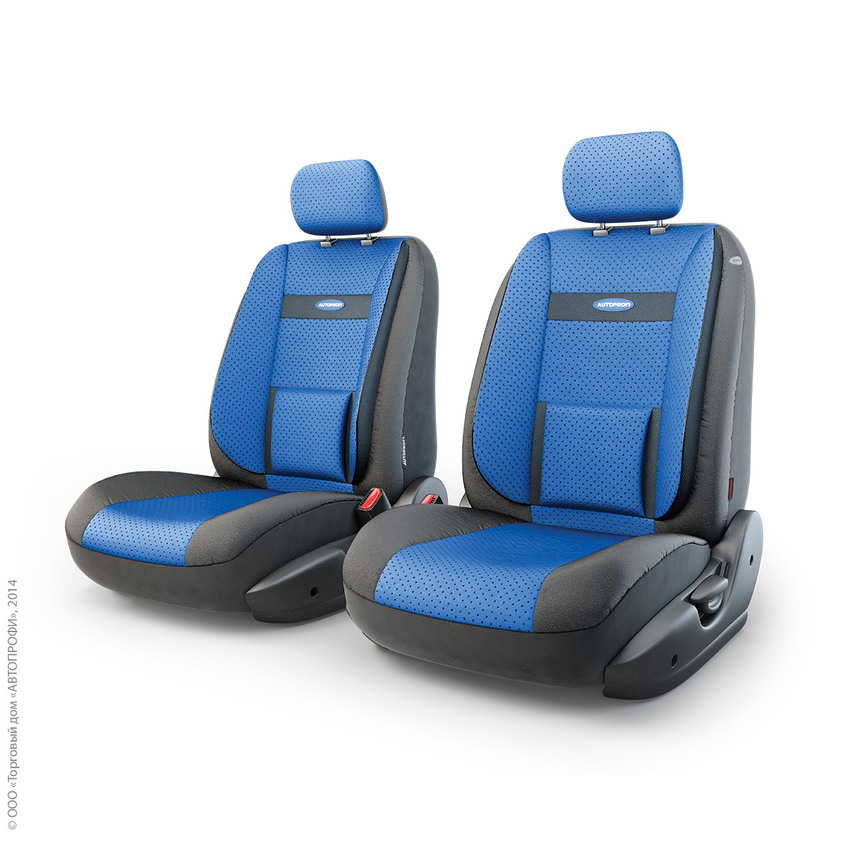 Чехлы на сиденья трансформеры COMFORT передний ряд TRS/COM-001G BK/BL