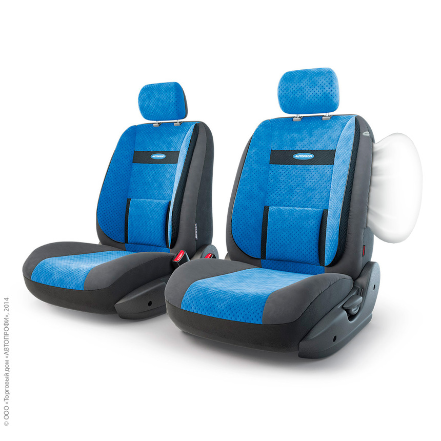 Чехлы на сиденья трансформеры COMFORT передний ряд TRS/COM-001 BK/BL