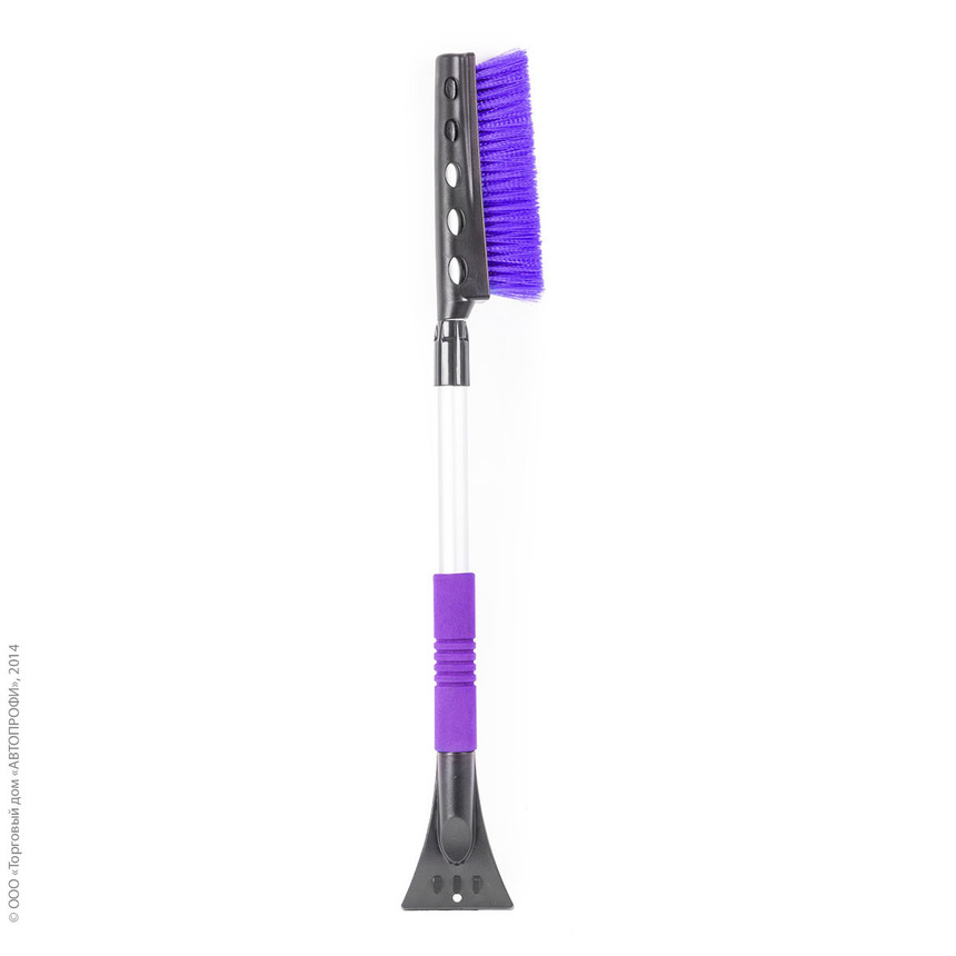 Щетка для снега "AUTOPROFI" SB-1460 BK/VIOLET
