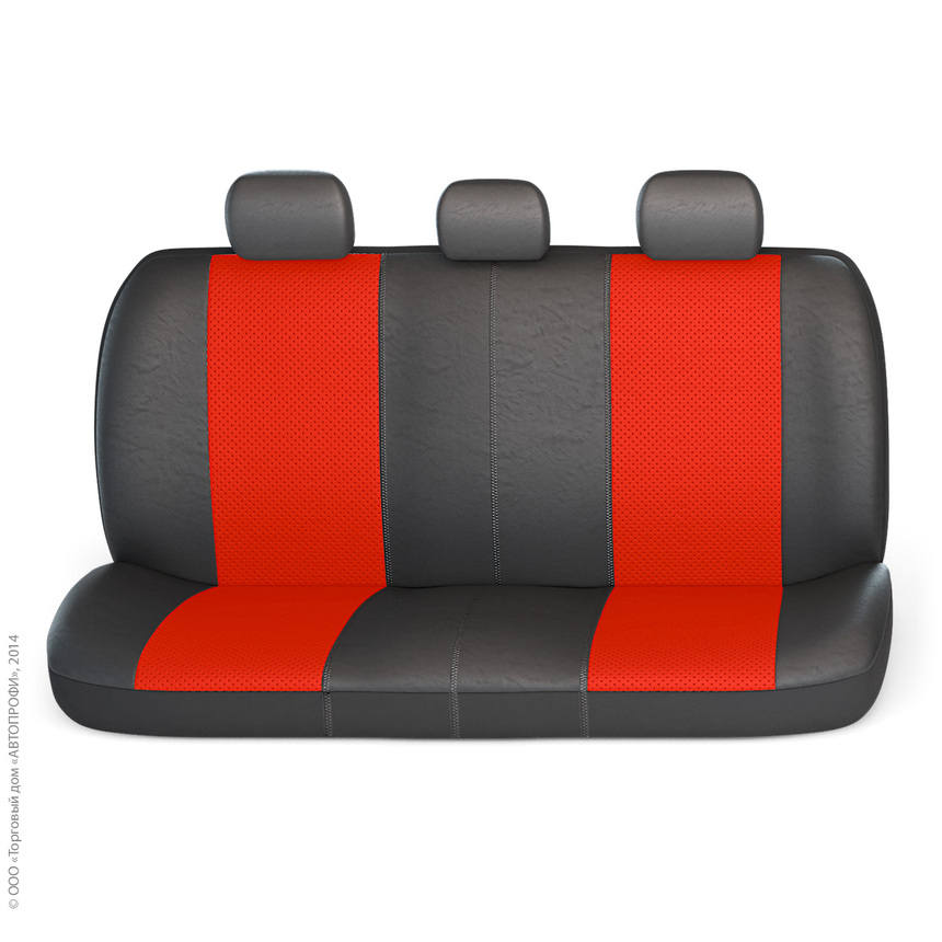 Чехлы на сиденья универсальные экокожа GRAND FULL GND-1305GF BK/RD
