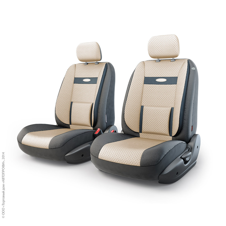 Чехлы на сиденья трансформеры COMFORT передний ряд TRS/COM-001G BK/L.BE