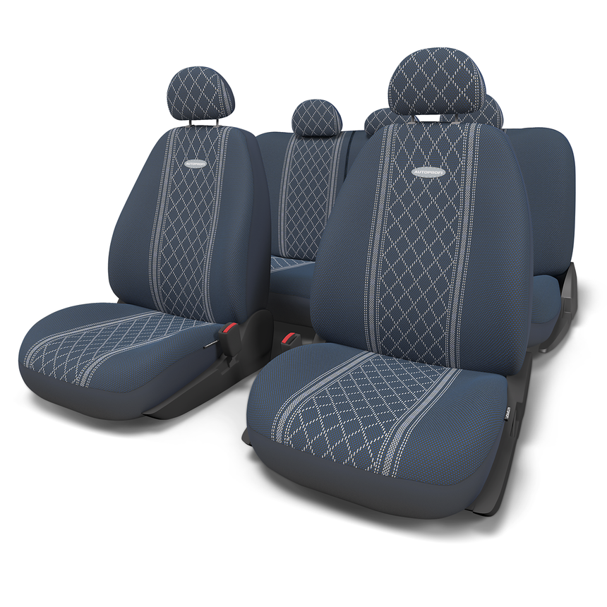 Чехлы на сиденья универсальные GOBELEN GOB-1105 BL/ROMB (S)