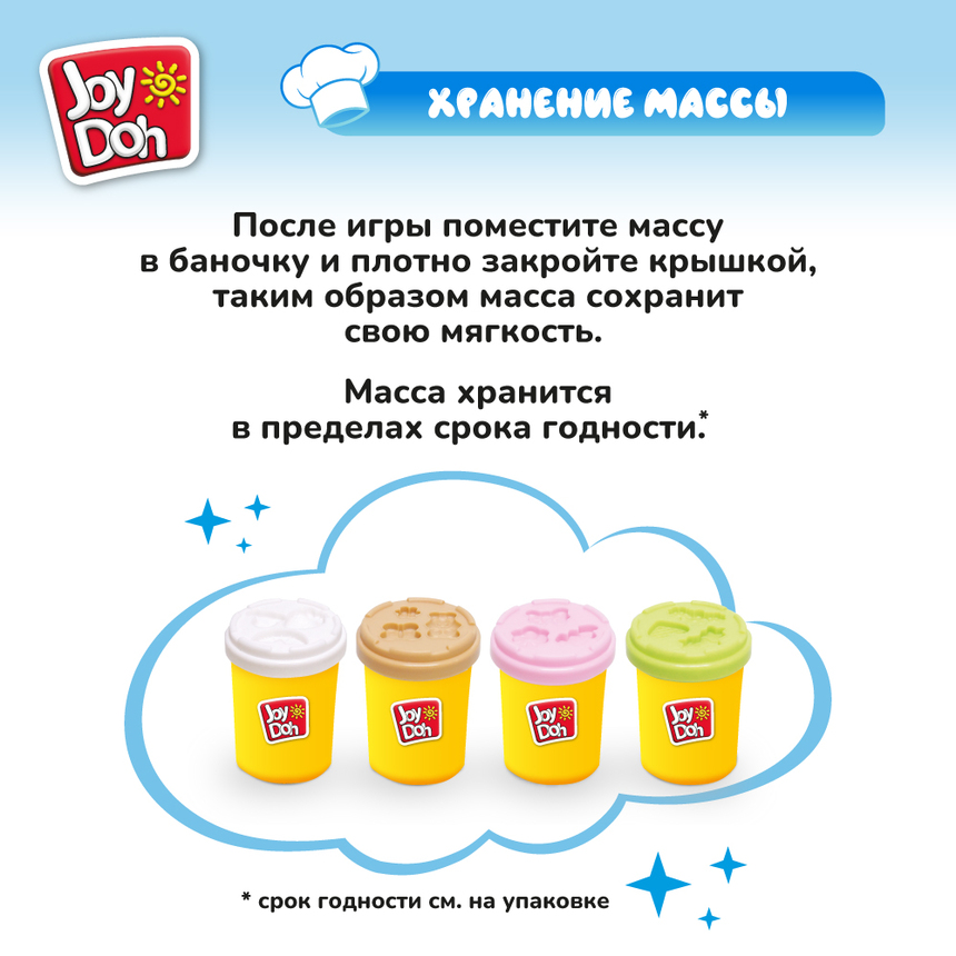 Масса для лепки Joy Doh, набор МАГАЗИН СЛАДОСТЕЙ CANDY-224 pot