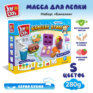 Масса для лепки Joy Doh, набор БАКАЛЕЯ GROC-280 pot