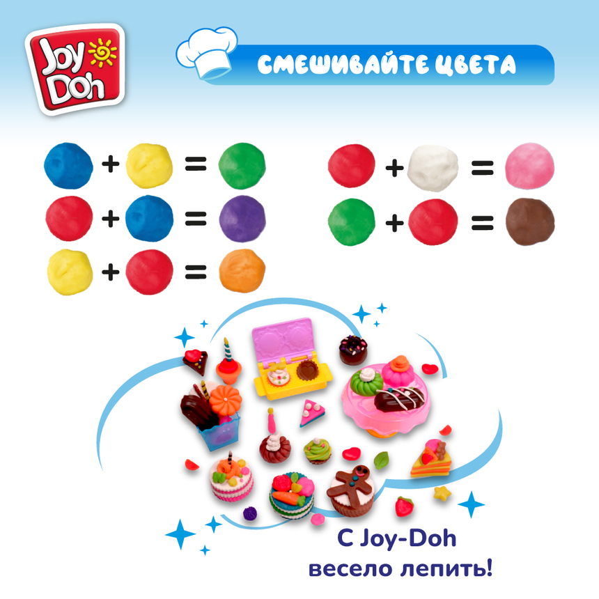 Масса для лепки Joy Doh, набор МАГАЗИН СЛАДОСТЕЙ CANDY-224 pot