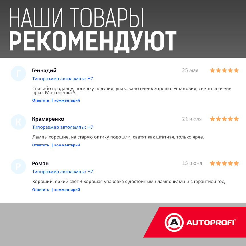 Лампа галогенная STD-H7