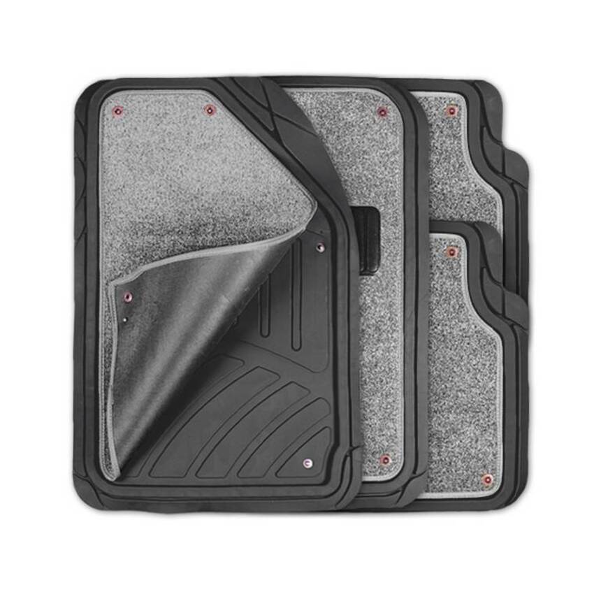 Коврики автомобильные AUTOPROFI (ПВХ) MAT-420 BK/GY