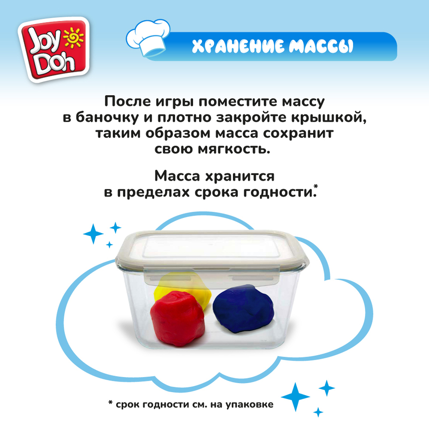 Масса для лепки Joy-Doh, набор ВАФЛИ WAFF-60 bag
