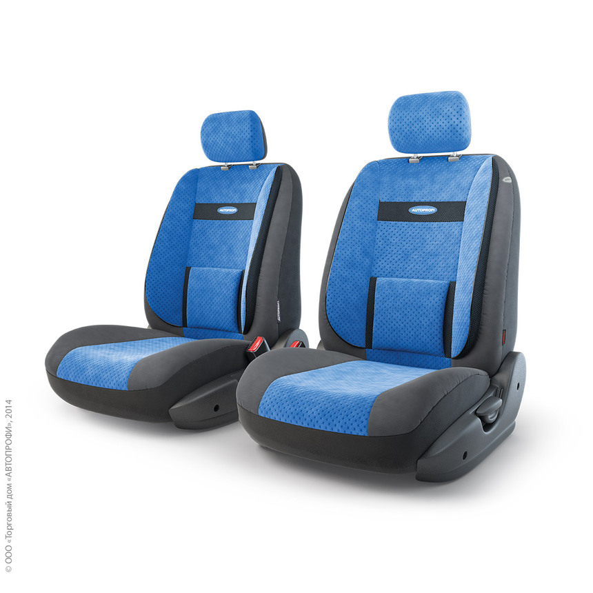 Чехлы на сиденья трансформеры COMFORT передний ряд TRS/COM-001 BK/BL