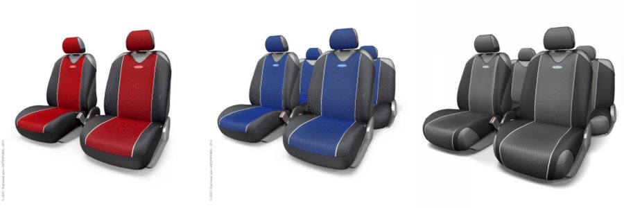 Чехлы-майки красного, синего и черного цвета