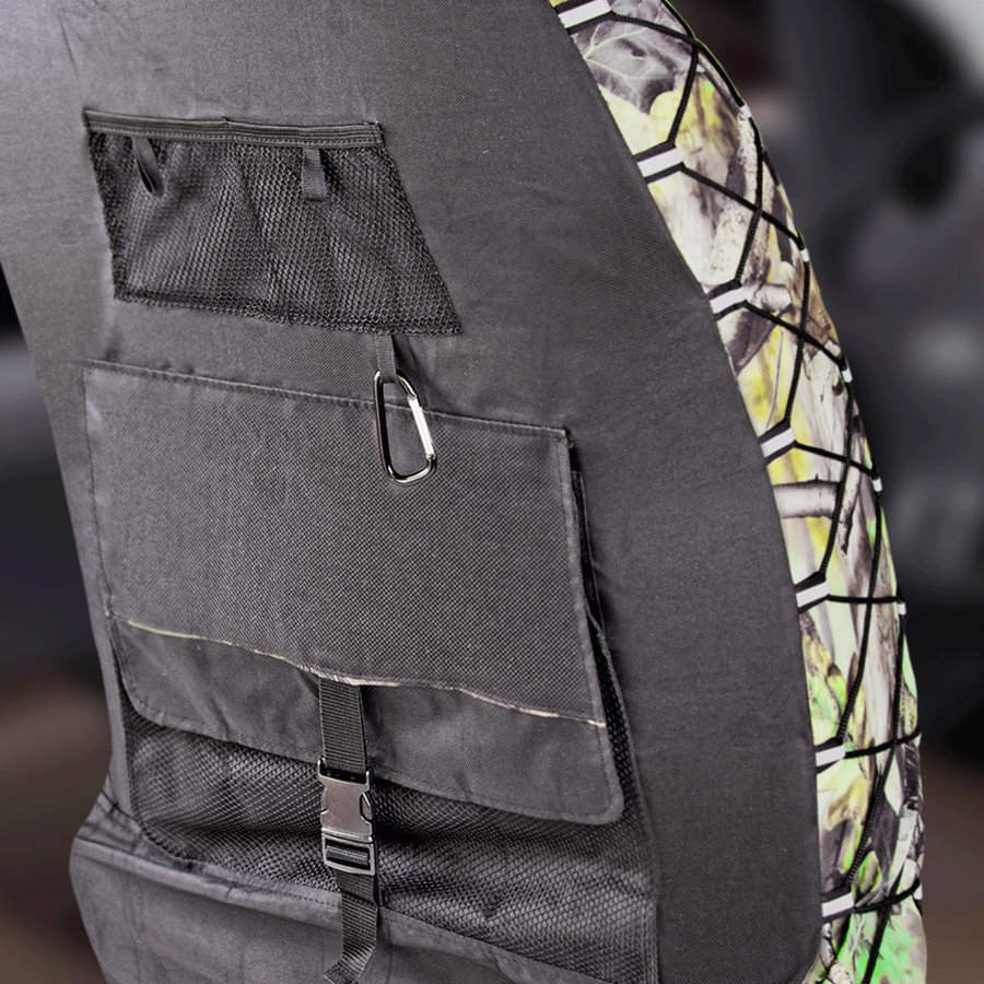 Спинка чехла на сиденье с карманами